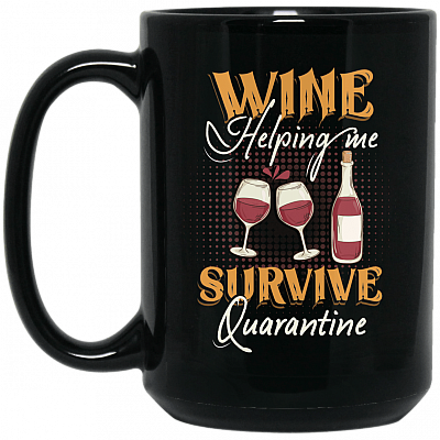 15 oz. Black Mug