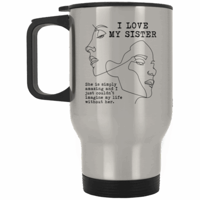 14 oz. Silver Travel Mug