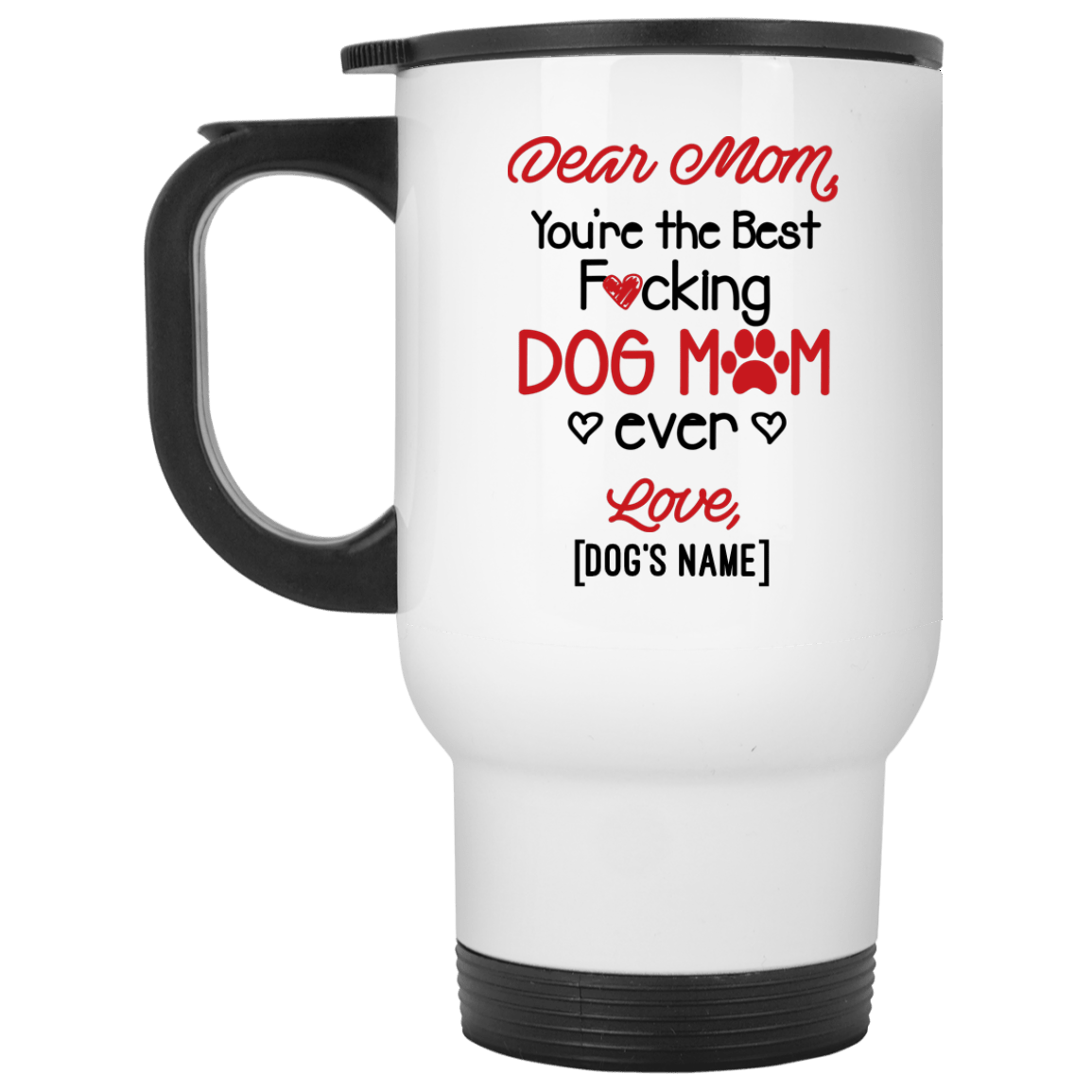 dog mom travel mug