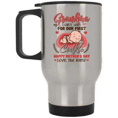 14 oz. Silver Travel Mug