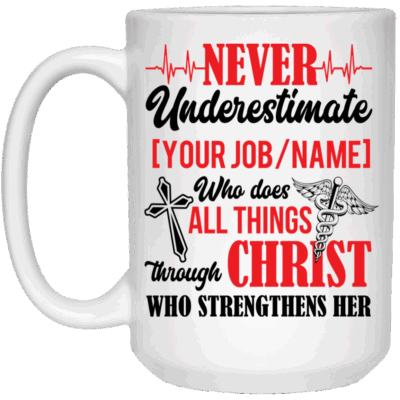 15 oz. White Mug
