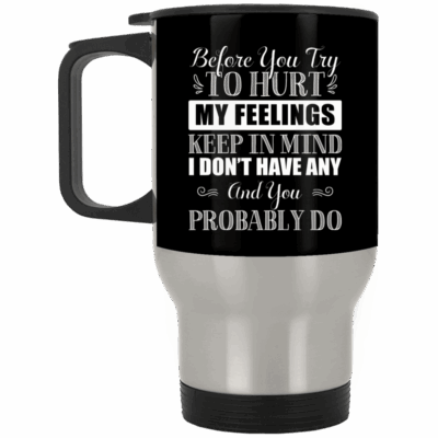 14 oz. Silver Travel Mug