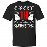 Sweet 18 In Quarantine Happy 18th Birthday 2020 Gifts T-shirt, Black, Unisex T-Shirt