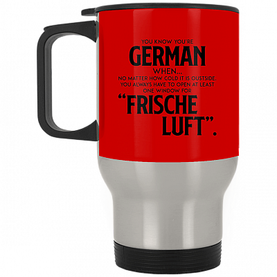 14 oz. Silver Travel Mug