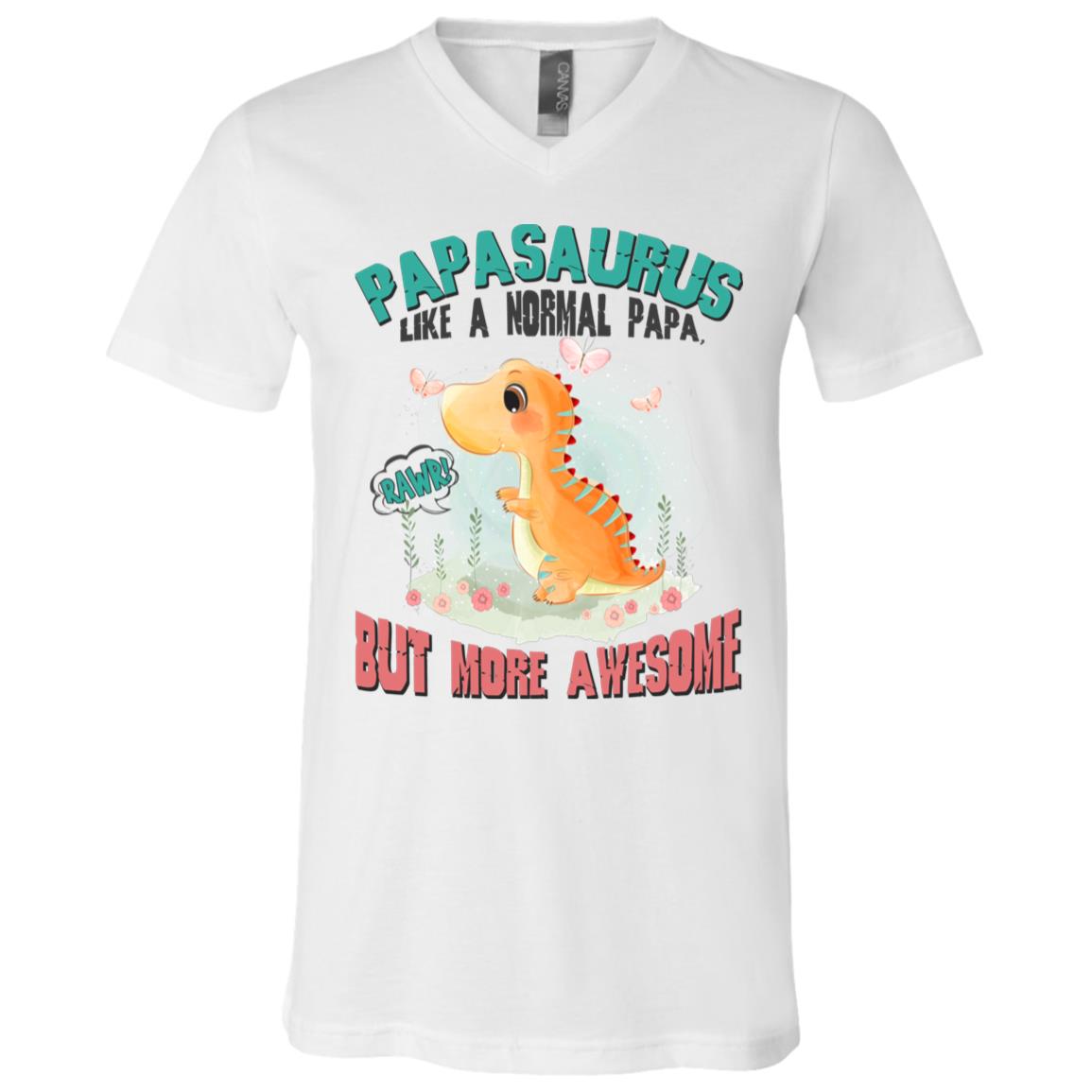 T-SHIRT (OFFICIAL), White, V-Neck T-Shirt