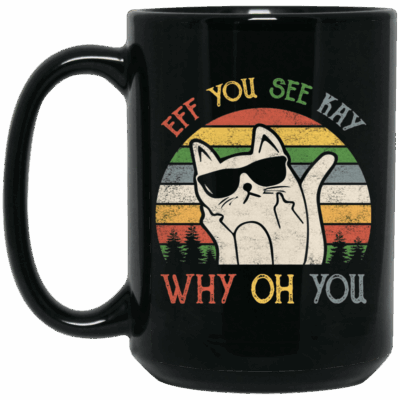 15 oz. Black Mug