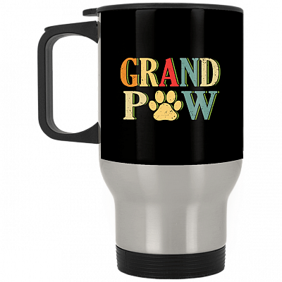 14 oz. Silver Travel Mug