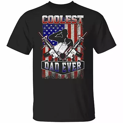 Coolest Dad Ever T-Shirt - Fathers Day Shirt - Fathers Day Shirt For Dad, Black, Unisex T-Shirt