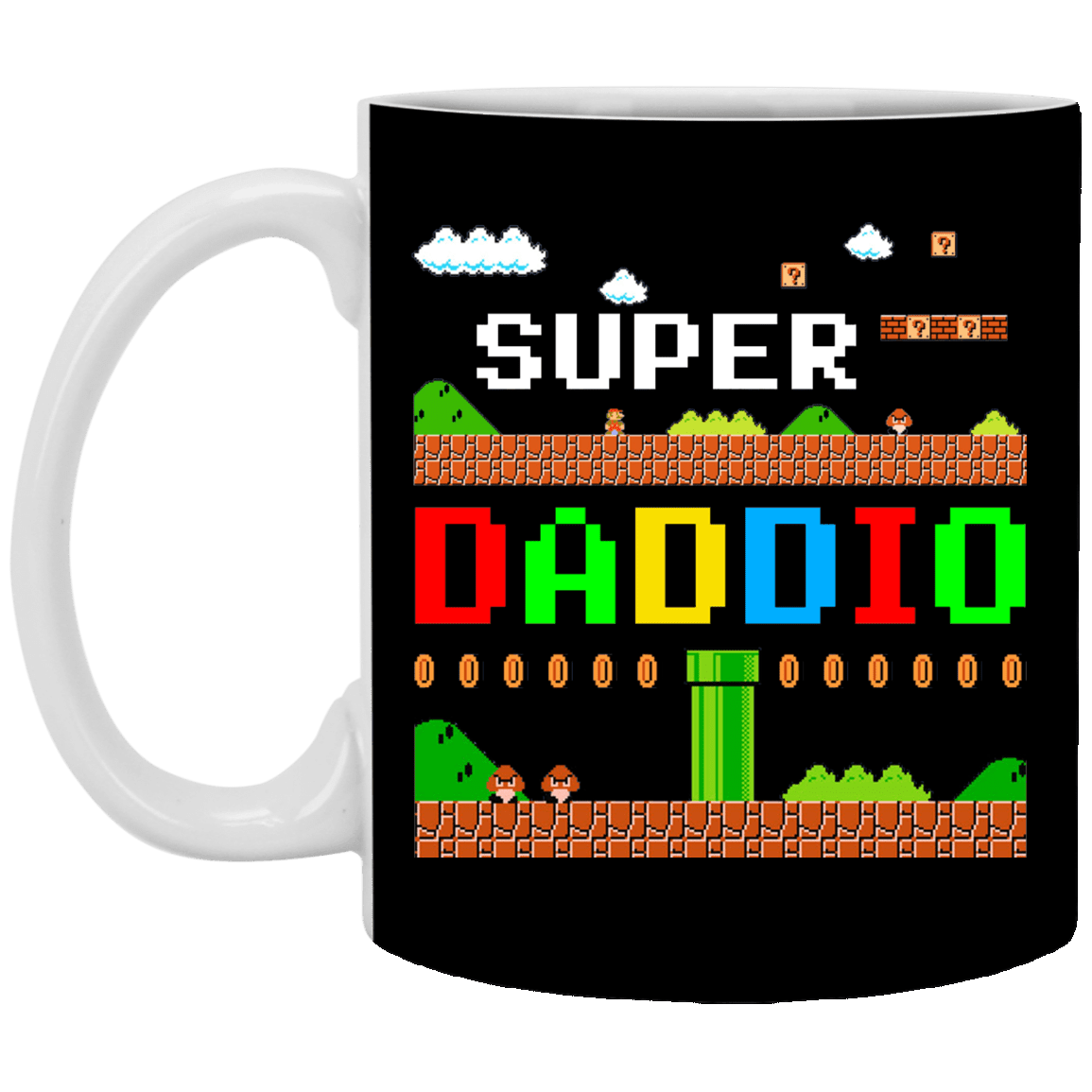 Mug Template (Official), Black, 11 oz. White Mug