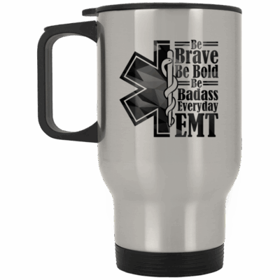 14 oz. Silver Travel Mug