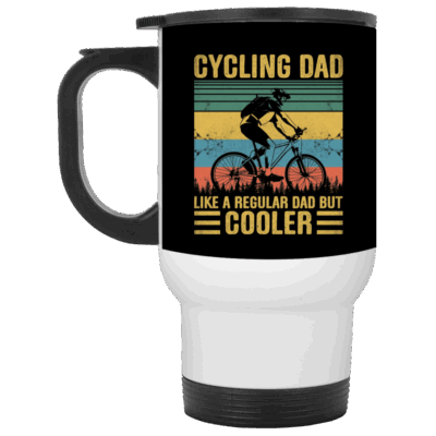 14 oz. White Travel Mug