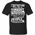 I Am Putting Myself in Timeout Until I Can Play Nice with Others Funny T-Shirt, Black, Unisex T-Shirt