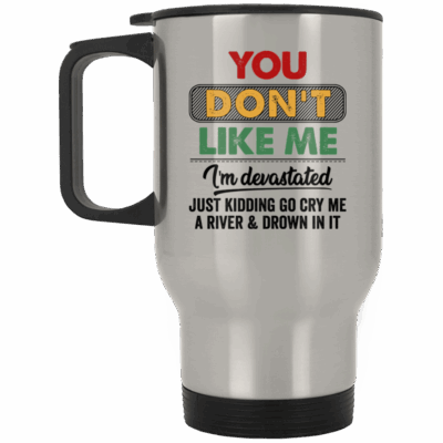14 oz. Silver Travel Mug