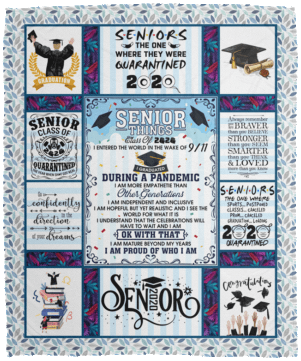 Senior Chaos Blanket, White, Cozy Plush Fleece Blanket - 50x60