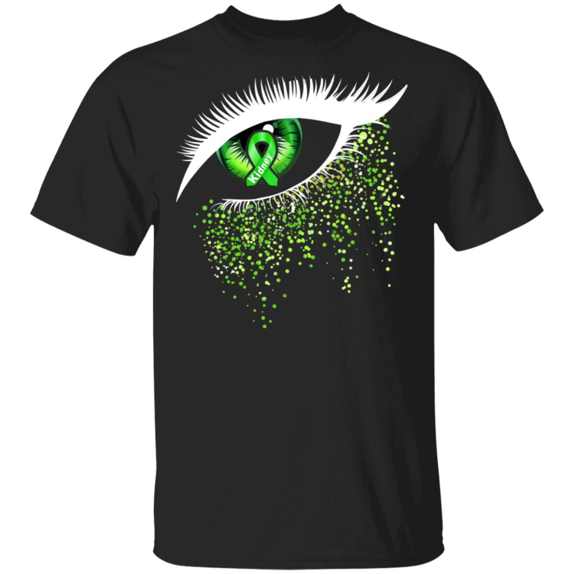 Kidney Disease Awareness Eye T-Shirt, Black, Unisex T-Shirt