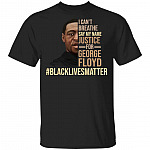 I Can't Breathe Justice For George Floyd T-Shirt - RIP George Floyd Shirt, Black, Unisex T-Shirt
