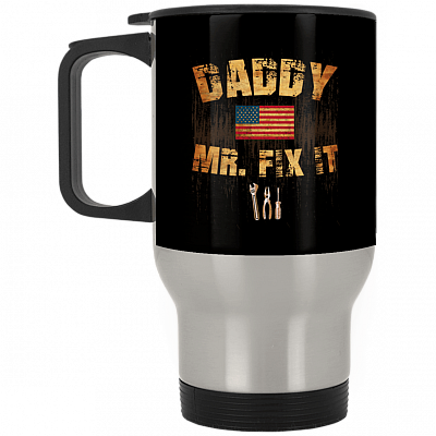 14 oz. Silver Travel Mug