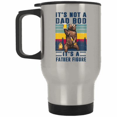 14 oz. Silver Travel Mug