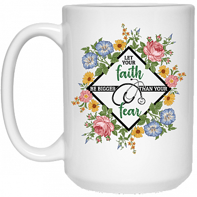 15 oz. White Mug
