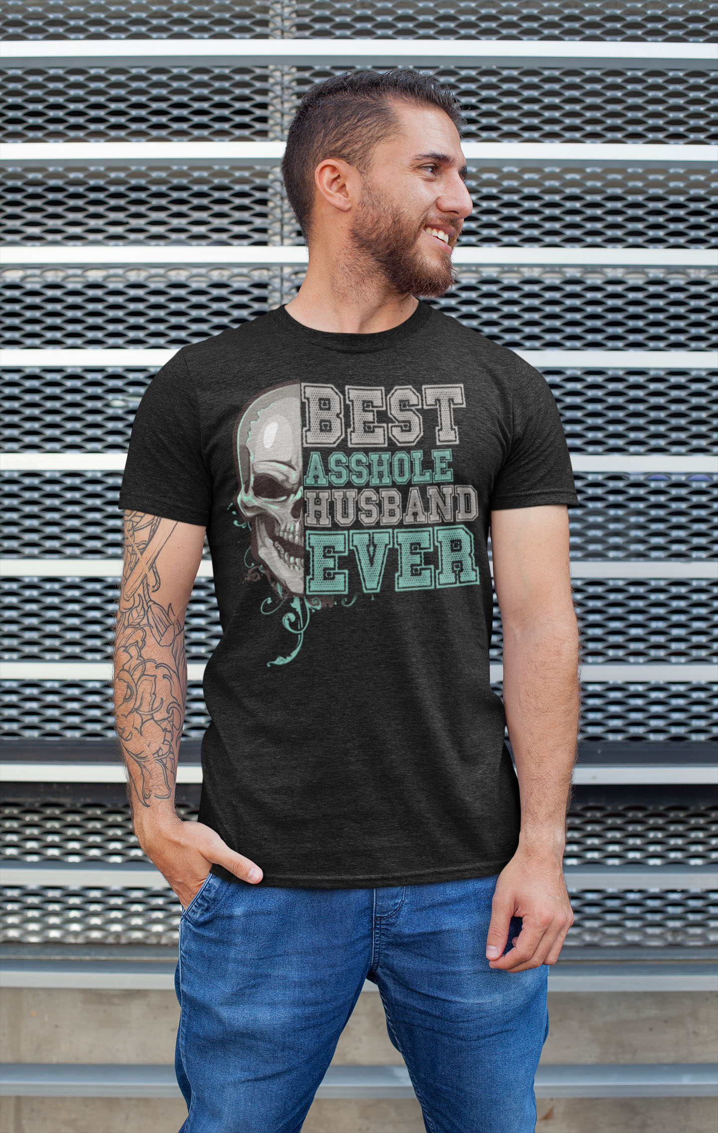 7VT. Asshole Husband shirt mockup
