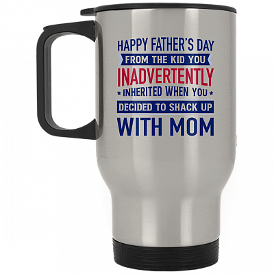14 oz. Silver Travel Mug