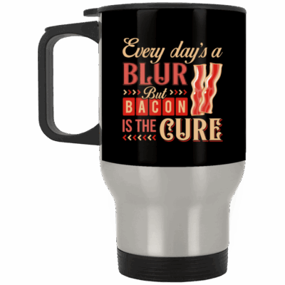 14 oz. Silver Travel Mug