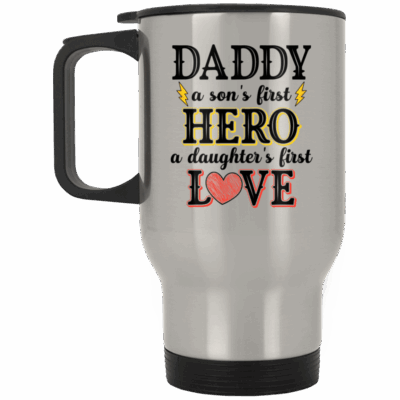 14 oz. Silver Travel Mug