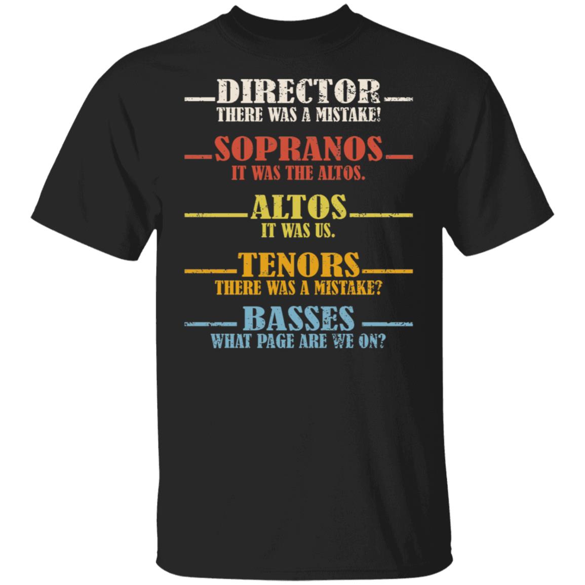 Funny Choir Shirt, Black, Unisex T-Shirt