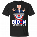 Biden For President T-shirt - Joe Biden Caricature Shirt, Black, Unisex T-Shirt Biden For President T-shirt - Joe Biden Caricature Shirt, Black, Unisex T-Shirt