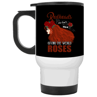 14 oz. White Travel Mug