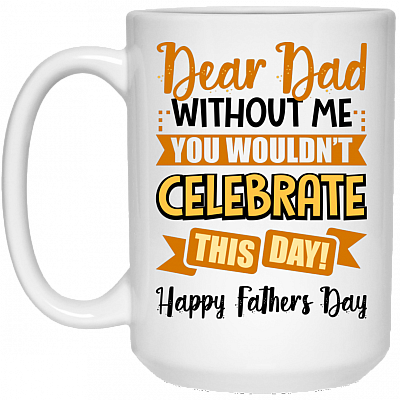 15 oz. White Mug