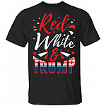 Red White and Trump 4th of July T-Shirt - 4th of July Outfit, Black, Unisex T-Shirt Red White and Trump 4th of July T-Shirt - 4th of July Outfit, Black, Unisex T-Shirt