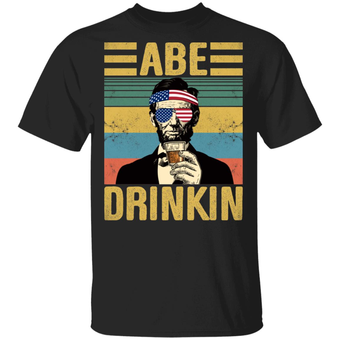 Funny Abraham Lincoln Shirt Abe Drinking Beer Vintage Funny Abraham Lincoln T Shirt Cubebik