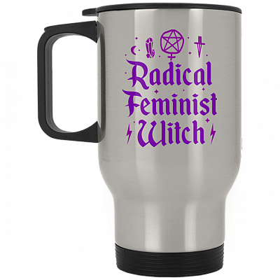 14 oz. Silver Travel Mug