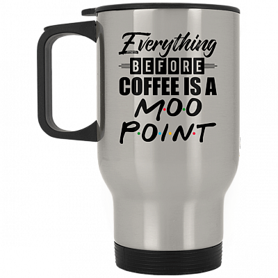 14 oz. Silver Travel Mug