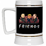 Funny Friend Trump Putin Kim Jong-un Beer Stein, Black, 22 oz. Beer Stein