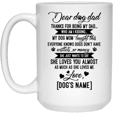 15 oz. White Mug