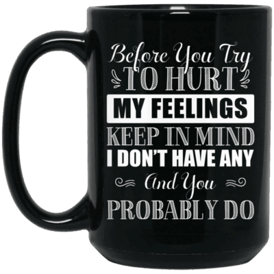 15 oz. Black Mug