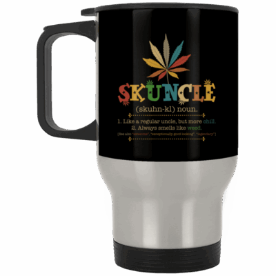 14 oz. Silver Travel Mug