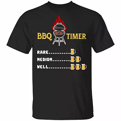 BBQ Time Shirt - Funny BBQ Shirt, Black, Unisex T-Shirt