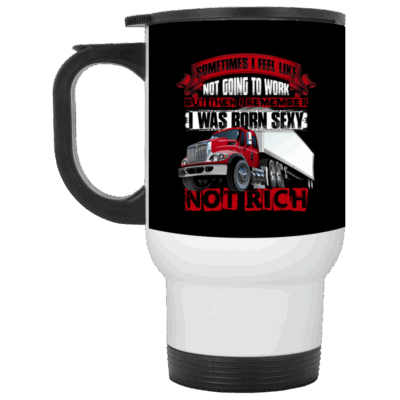 14 oz. White Travel Mug