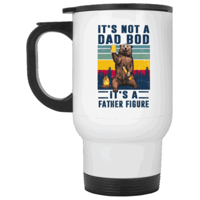 14 oz. White Travel Mug