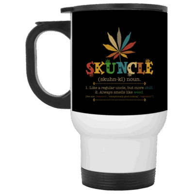 14 oz. White Travel Mug