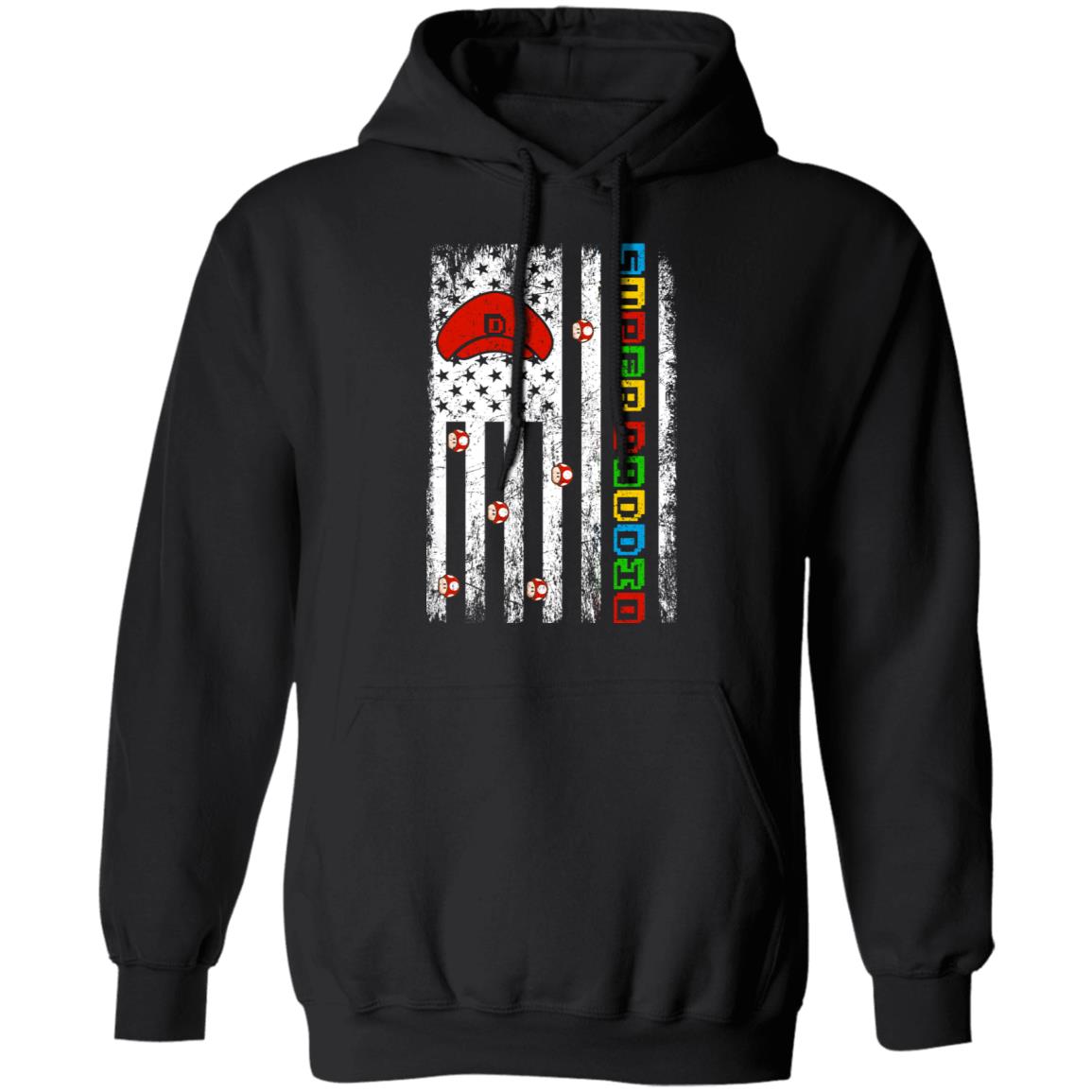 Proud America Dad Hoodie, Black, Hoodie