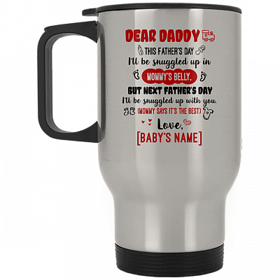 14 oz. Silver Travel Mug