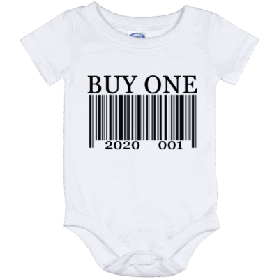 Funny Twin Onesies 2020 Buy One Get One Barcode Baby Onesie - Baby Infant Bodysuit, White, Baby Onesie - 12 Month