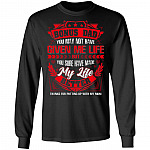 Bonus Dad You May Not Have Given Me Life But You Sure Have Made My Life Better Thanks for Putting Up with My Mom Hoodie - Sweatshirt - Long Sleeve Shirt, Black, Long Sleeve Bonus Dad You May Not Have Given Me Life But You Sure Have Made My Life Better Thanks for Putting Up with My Mom Hoodie - Sweatshirt - Long Sleeve Shirt, Black, Long Sleeve