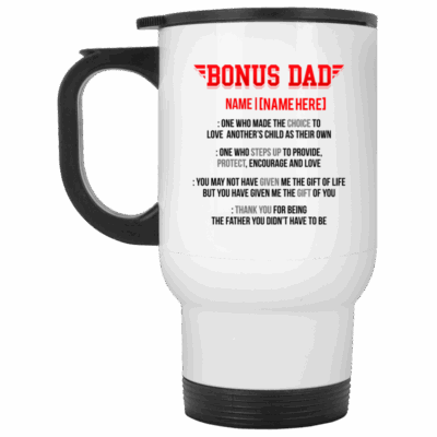 14 oz. White Travel Mug