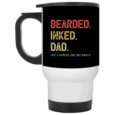 14 oz. White Travel Mug