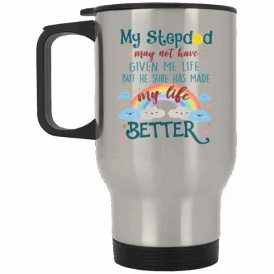 14 oz. Silver Travel Mug